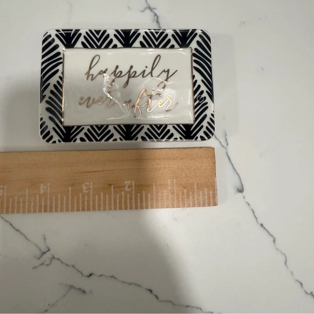 Black and White Decorative Tray